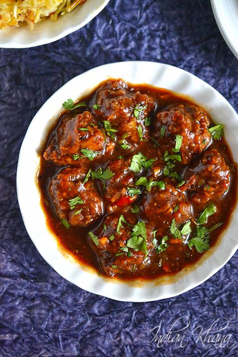 Indian Khana: Vegetable Manchurian Gravy Recipe | Veg Manchurian | Indo-Chinese Recipes Vegetable Manchurian, Veg Manchurian Recipe, Manchurian Gravy, Veg Manchurian, Indo Chinese Recipes, Manchurian Recipe, Great Vegan Recipes, Gravy Recipe, Global Recipes