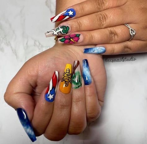 Puerto Rico Nail Ideas, Puerto Rico Nails Designs, Winter Nails Tips, Puerto Rico Nails, Nails Acrylic Coffin Fall, Acrylic Winter Nails, Winter Nail Inspiration, Nails Acrylic Winter, Nail Inspiration Winter