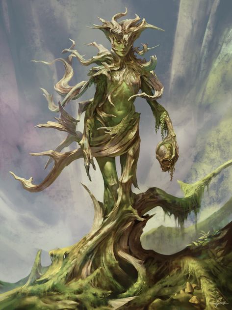 ArtStation - Elemental, Christophe Young Elemental Creature Art, Sacred Earth, Nature Spirits, Forest Spirit, Fantasy Forest, 다크 판타지, Forest Creatures, Fantasy Races, Fantasy Creatures Art