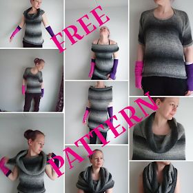 From The Artesanitarium: The Tube - Free Knitting Pattern Goth Knitting, Hoodie Hood, Dress Vest, Cowl Dress, Knit Shrug, Aran Weight Yarn, Goth Style, The Tube, Handmade Clothing