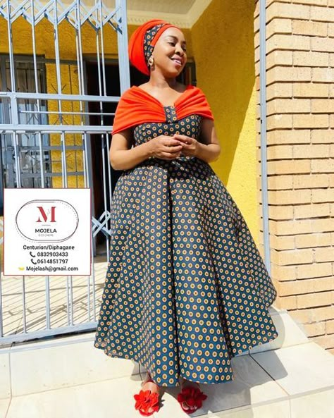 Happy & Charly Mojela on Instagram: "Mojela Designers ❤️ For orders or enquiries please contact us on 0832903433/0614851797 #mojeladesigners #WorkOfOurHands #weddinginspo2022 #sepedi #modernsepedi #sepediattire #sepediinspired #sepediwedding #sepeditradition #traditionalwedding #traditionalweddinginspo #blackweddings #shweshwe #shweshwedress #shweshwestyles" Umbondo Dresses, Modern Shweshwe Dresses For Makoti, Sishweshwe Designs Dresses 2022, Sepedi Traditional Dresses South Africa, Tswana Traditional Attire For Women, Shweshwe Dresses South Africa, Sotho Traditional Attire, Tswana Traditional Attire, Shweshwe Dresses For Makoti