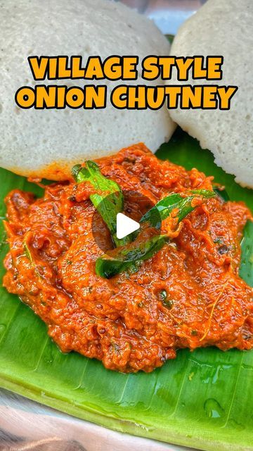 Sakarasaathamum_vadakarium 😉 on Instagram: "15 MILLION VIEWS ❤️THANKS 

VILLAGE STYLE ONION CHUTNEY 🔥🔥

A quick recipe 
🧅To a pan add 2 tbsp sesame oil, 1 cup small onion and sauté for 4-5 min.
🧅Now add 6 red chilli and sauté 20 seconds 
🧅Then add 1/2 inch tamarind, curry leaves, coriander leaves and sauté for 2-3 min in low flame.
🧅Add to a mixer / Ammi kal along with salt and make a thick paste.
🧅For tempering - Sesame oil, mustard, Urad dal and curry leaves 
🧅Add the tempering to chutney and serve it with hot idli.

🦋🦋Follow @sakarasaathamum_vadakarium for more recipes 

#onionchutney #chutney #chutneyrecipe #pickle #idli #dosa #southindianrecipes #stoneware #tamilreels #villagelife #villagecooking #trendingtamilreels #viralvideos #explorepage #tamilmemestroll #tamilmemes" Idli Chutney Recipe, Tamarind Curry, Onion Chutney Recipe, Urad Dal Recipes, Idli Chutney, Onion Chutney, Idli Dosa, Urad Dal, Dosa Recipe