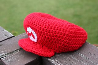 Mario Hat Crochet Pattern, Super Mario Crochet Hat, Mario Hat Crochet Pattern Free, Crochet Luigi Hat, Crochet Mario Hat, Toad Nintendo, Crochet Mario, Pattern Hats, Mario Crochet