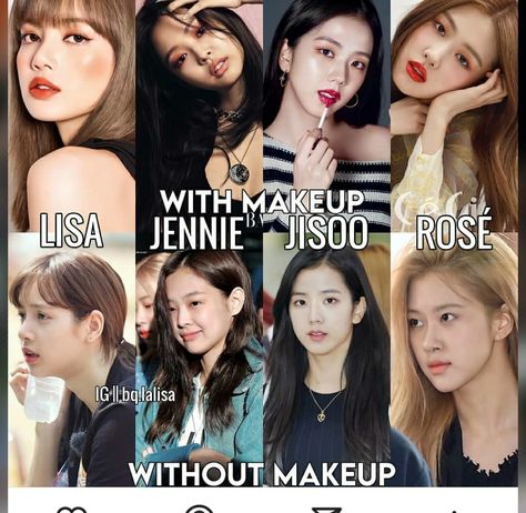 Rosé Blackpink Without Makeup, Rosé Ig, Heavy Makeup, Color Combinations For Clothes, Thick Eyebrows, Bold Makeup, Bare Face, Without Makeup, Flawless Skin