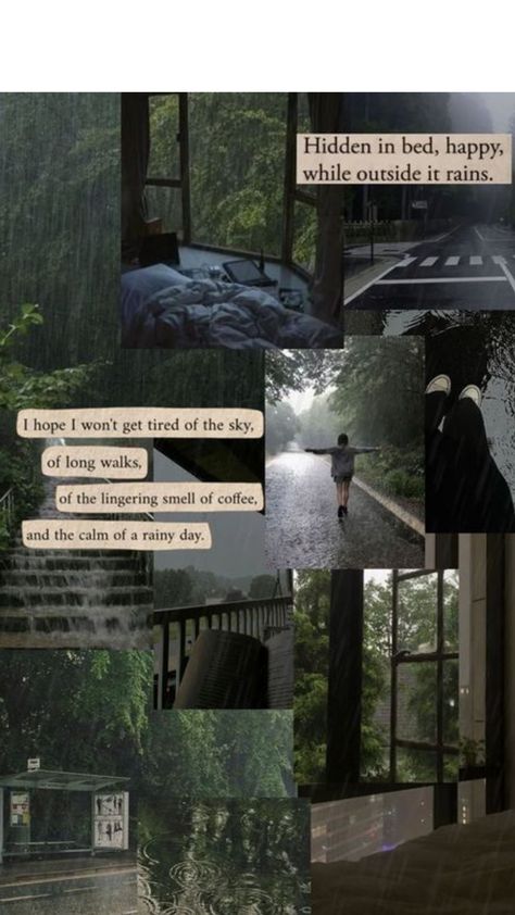 Rain Lover Quotes, Rain Lover, Greenery Wallpaper, Lover Aesthetic, Aesthetic Quote, Quote Wallpaper, Dark Green Aesthetic, Top Hits, Retro Futuristic