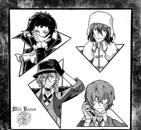 Chuuya And Dazai, Bestie Tattoo, Manga Tattoo, Dog Sketch, Dog Tattoo, Bongou Stray Dogs, Stray Dogs Anime, Anime Tattoos, Dog Tattoos