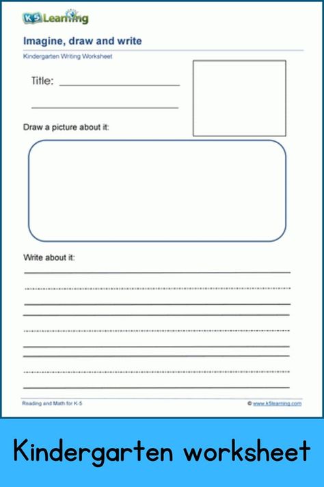 A blank draw & write form for use with your own prompts. Students read the question, look at the picture and respond with a picture and sentence. #k5 #writing #kindergarten #prompts #printables #free #worksheets #K5Learning Simple Writing Prompts, Kindergarten Writing Worksheets, Writing Kindergarten, Drawing A Picture, Drawing Writing, Kindergarten Writing, Simple Math, Free Preschool, Writing Worksheets