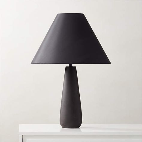 Ornado Small Black Table Lamp + Reviews | CB2 Square Table Lamp, Cement Table, Concrete Table Lamp, Black Table Lamp, Pink Table Lamp, Bronze Floor Lamp, Bronze Table Lamp, Marble Table Lamp, Glass Floor Lamp