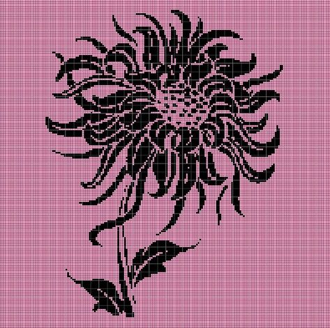 Digital Computer, Giraffe Crochet, Flower Silhouette, Row By Row, Flower Crochet, Afghan Patterns, Afghan Pattern, Dahlia Flower, Crochet Dog