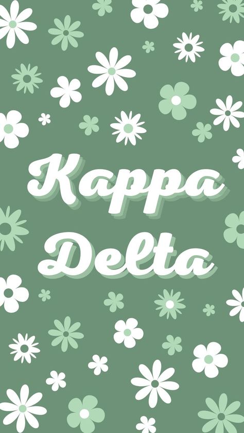 Kappa Delta Wallpaper Backgrounds, Green Sorority Letters, Kappa Delta Poster, Green Sorority Canvas, Kappa Delta Wallpaper, Kappa Delta Graphic, Kd Sorority, Kappa Delta Canvas, Kappa Delta Crafts