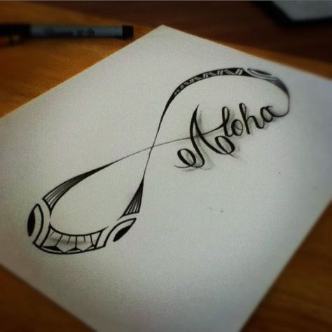 Aloha Tattoo, Tatau Tattoo, Ohana Tattoo, 7 Tattoo, Hawaiian Tattoo, Name Tattoo Designs, Waves Tattoo, Name Tattoo, Disney Tattoos