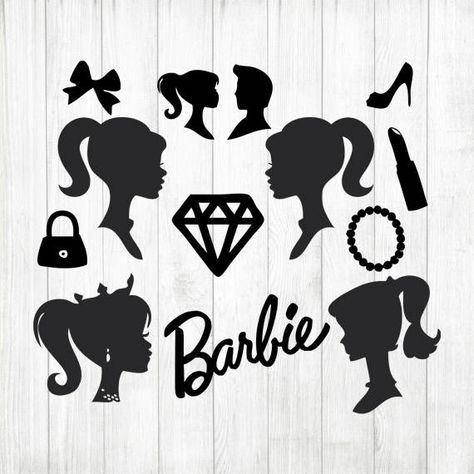 INSTANT DOWNLOAD - Barbie Silhouette, Barbie Svg, Barbie Silhouette Svg, Barbie ClipArt,Barbie Silho Silhouette Barbie, Barbie Clipart, Barbie Svg, Barbie Painting, Barbie Tattoo, Barbie Silhouette, Cheetah Print Wallpaper, Barbie Theme Party, Free Barbie