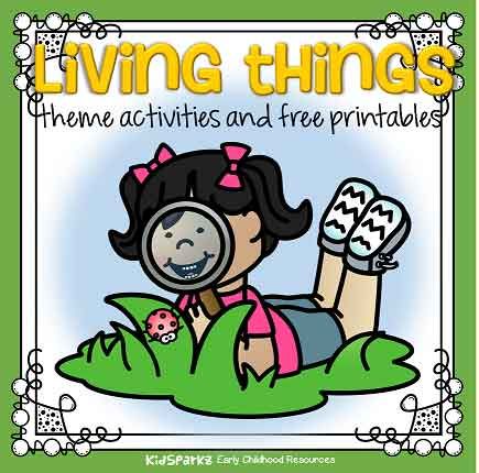 Living things theme activities and printables for preschool and kindergarten - KIDSPARKZ Living Things Activities Preschool, Games For Preschool, Living And Nonliving, Toddler Curriculum, Kindergarten Themes, Theme Activities, Curriculum Mapping, Activities Ideas, Curriculum Planning