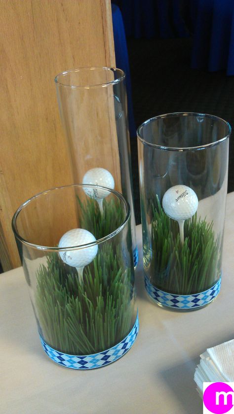 Golf Centerpieces, Golf Theme Party, Golf Party Decorations, Golf Events, Sports Banquet, Golf Birthday Party, Golf Decor, Buffet Decor, Golf Event