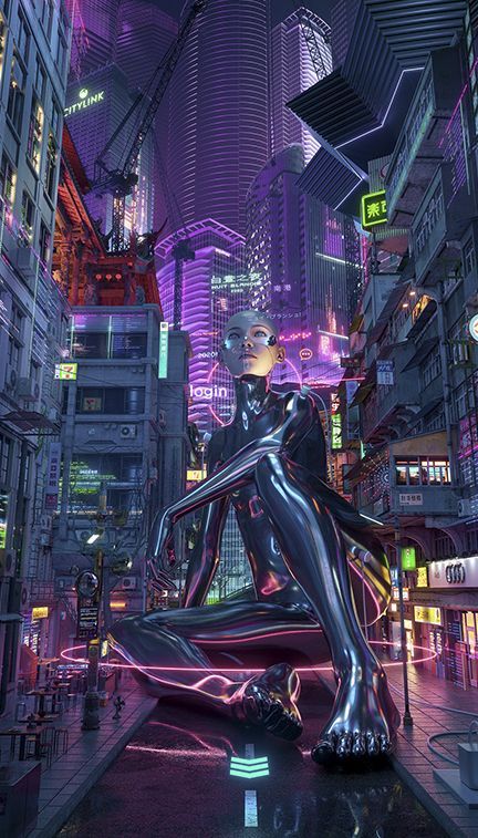 Futuristic Architecture Future City, Taipei City, Cyberpunk Aesthetic, Cyberpunk City, Futuristic City, Maxon Cinema 4d, Future City, Fantasy Art Landscapes, Cyberpunk Art