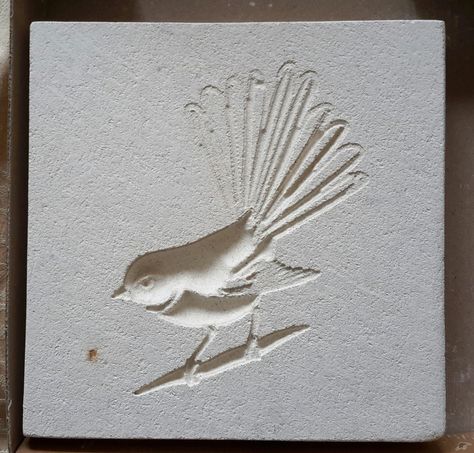 Oamaru Stone Carving, Stone Relief Carving, Block Sculpture, Nature Inspired Bathroom, Nz Birds, Stone Sculptures, Relief Carving, Natural Bathroom, Relief Sculpture