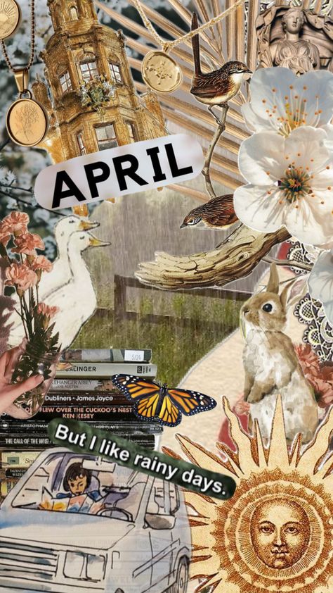 April Wallpaper #april #wallpaper #rainydays #rain #nature #beauty #vintage #animals #months #flowers #spring April Asthetic, April Aesthetic Month, April Aesthetic Wallpaper, April Collage, Birthday Core, April Wallpapers, Months Flowers, April Wallpaper Aesthetic, Monthly Wallpapers