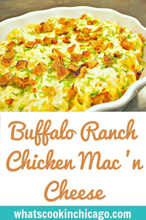 Pasta With White Beans, Balsamic Chicken Pasta, Buffalo Mac And Cheese, Buffalo Ranch Chicken, Chicken Mac And Cheese, Cheesy Chicken Pasta, Buffalo Ranch, Caprese Pasta, French Restaurant