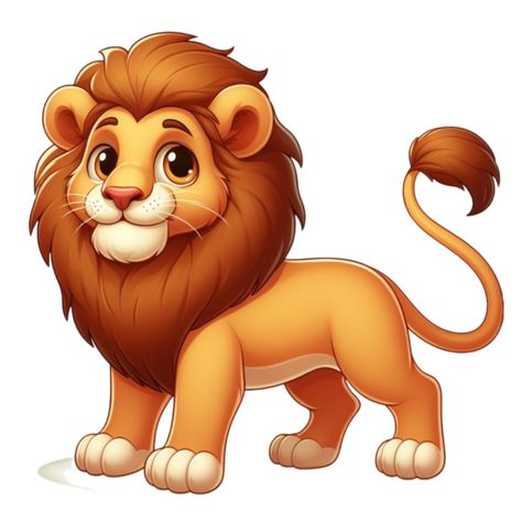 Lion Png Hd Background, Animal Png Cartoon, Lion Walking, Cute Cartoon, Png Images, Lion, Projects To Try, Anime, Quick Saves