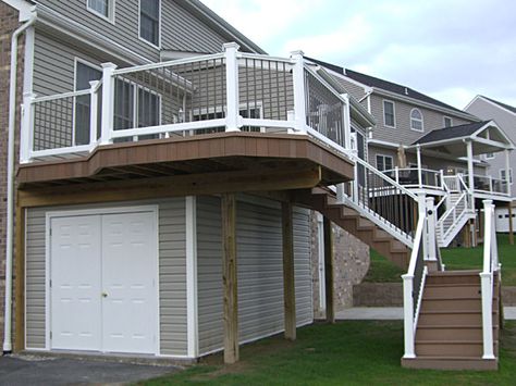 Shed Under Deck, we need to do this! Shed Deck Ideas, Shed Under Deck Ideas, Shed Under Deck, Under Deck Storage, Build Deck, Deck Skirting, Under Deck, Deck Remodel, Deck Storage