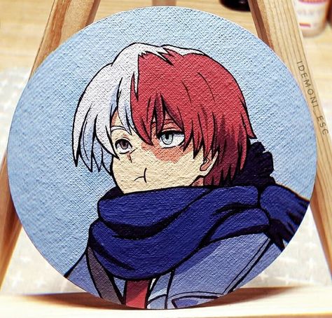 Glass Painting Designs Anime, Todoroki Glass Painting, Anime Character Glass Painting, Anime Painting On Glass Frame, Anime Painting Glass Frame, Anime Drawing Books, Anime Canvas Art, Beautiful Art Paintings, Anime Akatsuki