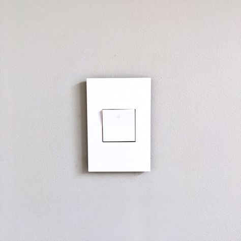 Modern Light Switches and Plate Covers | Harlow & Thistle - Home Design - Lifestyle - DIY Light Switches And Sockets Modern, Gardeners Cottage, Modern Light Switches, Designer Light Switches, Flat Kitchen, Light Switches And Sockets, Wall Switch Plates, Palm City, High End Lighting