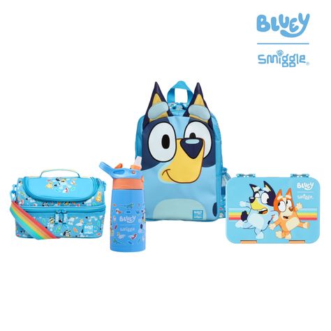 Bluey Backpack, Bluey Merch, Bluey Stuff, Character Backpack, Bento Lunchbox, 3d Nail Art Designs, Cute Octopus, Drink Bottle, Blind Bags