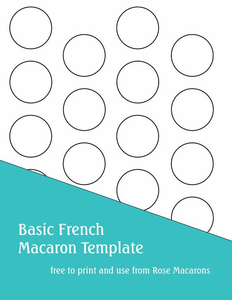 Macaron Sheet Printable, Macaron Piping, Macaroon Template, Piping Templates, Rose Macarons, French Macaroon Recipes, Macaron Recipes, Macaron Template, French Macarons Recipe