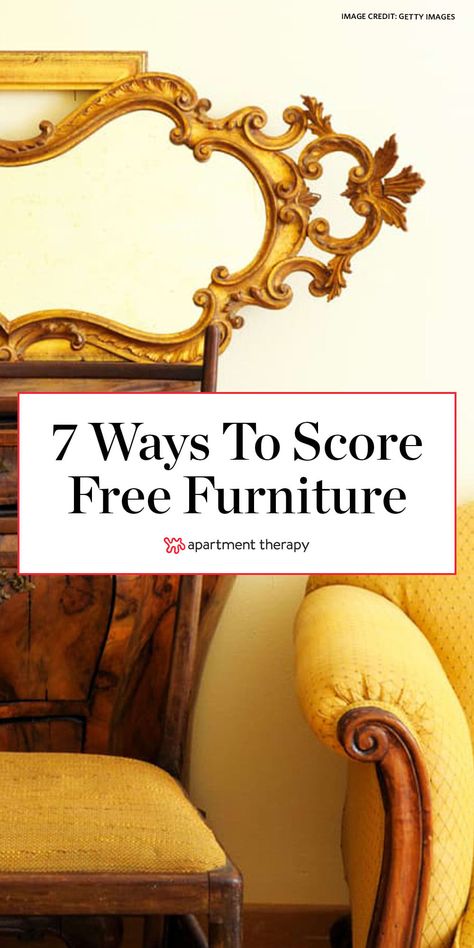 9 Ways to Score Free Furniture (So You Can Save for That Investment Piece!) Free Decorating Ideas, Cozy Cottage Kitchen, Free Furniture, Cottage Kitchens, Apartment Life, Apartment Furniture, Affordable Home Decor, Cheap Furniture, Shopping Hacks