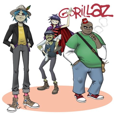 Gorillaz Art Style, Jamie Hewlett Art, Gorillaz Noodle, Cartoons Band, Gorillaz Fan Art, Demon Days, Monkeys Band, Jamie Hewlett, Gorillaz Art