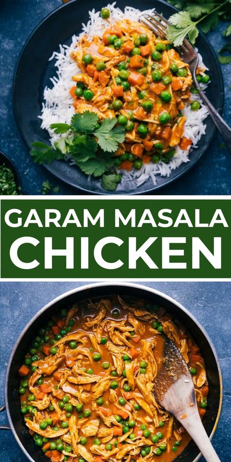 Garam Marsala Chicken, Garamond Masala Chicken, Graham Masala Recipe, Garam Masala Recipe Chicken, Garam Masala Dishes, Gram Masala Chicken, Gara Masala Recipes, Chicken Curry Masala, Chicken Peas And Carrots Recipe