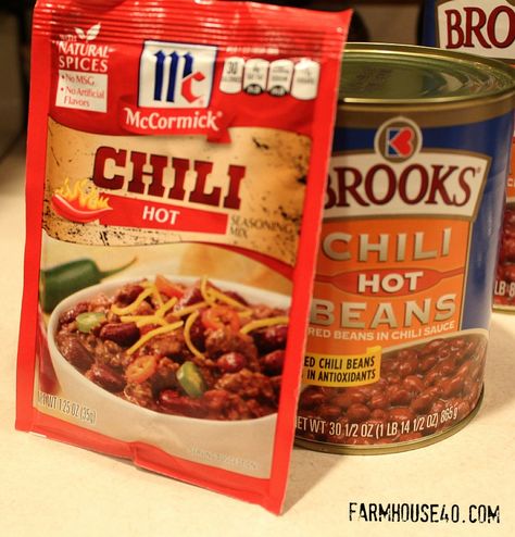 Chili Recipe Using Seasoning Packet, Chili Recipe Mccormick, Mccormick Chili Seasoning Recipe, Chili Packet Recipe, Mccormick Chili Recipe, Cowboy Chili Recipe, Mccormick Chili, Leftover Beef Stew, Chili Seasoning Recipe