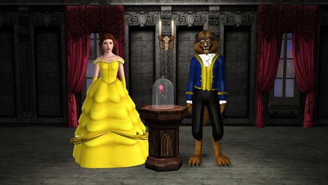 Sil Fantasy: Walt Disney's Beauty and the Beast Main Characters Sims 4 Beauty And The Beast, Silhouette Family, Beast Movie, Disney Beast, Beauty Quiz, The Beast Movie, Beauty And The Beast Movie, Walt Disney Characters, Princess Silhouette