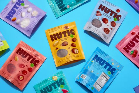 Nuts Packaging Design, Nut Packaging, Nuts Packaging, Boston Baked Beans, Almond Crunch, Holiday Club, Nut Snacks, Bright Design, Espresso Beans