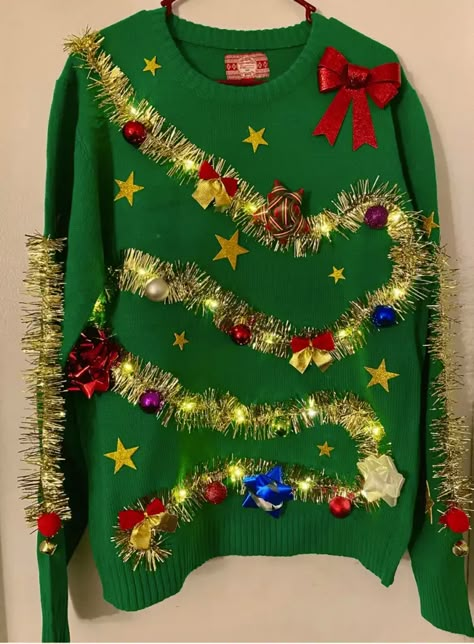 25 Ugly Christmas Sweaters – REASONS TO SKIP THE HOUSEWORK Ugly Sweater Ornaments, Ugly Christmas Sweater Diy Funny, Ugly Christmas Sweater Diy, Christmas Sweater Diy, Sweater Ornaments, Diy Christmas Sweater, Ugly Christmas Sweater Ideas, Ugly Sweater Ideas, Ugly Sweater Diy