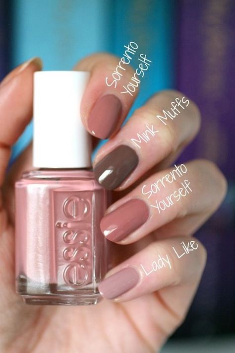 Essie Brown, Essie Nail Colors, Unghie Nail Art, Nail Colours, Essie Nail Polish, Essie Nail, Fall Nail Colors, Nail Health, Up Nails