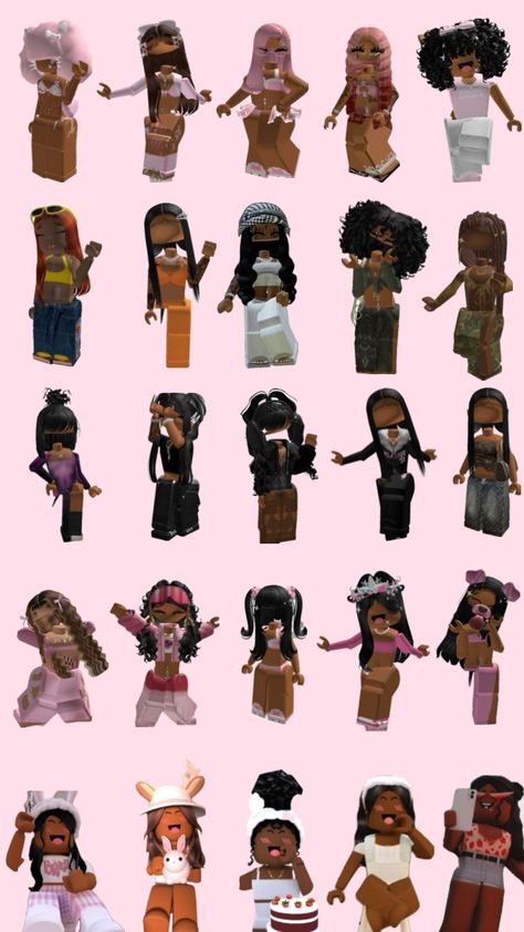 #myfirstshuffle #roblox #robloxblackgirls #blackgirlmagic #blackgirlsonroblox Roblox Baddie Avatars Black, Roblox Outfits Black, Roblox Avatars Black, Baddie Roblox Avatars, Black Roblox Avatar, Roblox Avatars Girl Baddie, Baddie Roblox Outfits, Clothing Names, Roblox Female Avatar