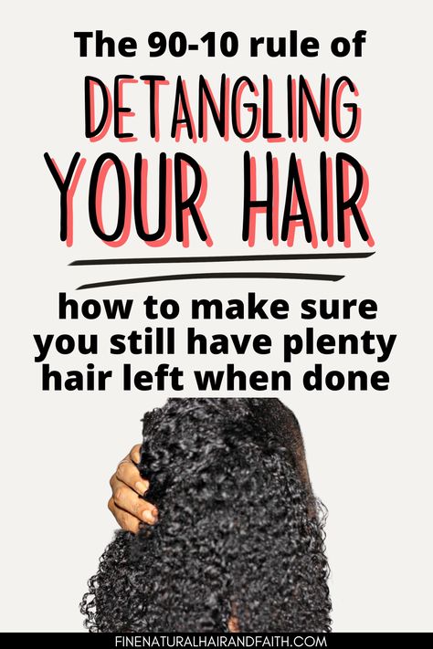 Detangle 4c Natural Hair, How To Detangle Curly Hair, How To Detangle 4c Natural Hair, What Causes Hair Breakage, Detangle Matted Hair, Length Retention Natural Hair, Hair Detangle, Wavy Hair Diy, Detangle Curly Hair