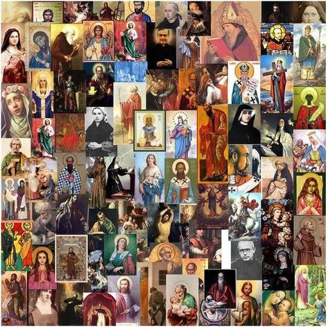 Saints Collage Litany Of The Saints, Origin Of Halloween, Lives Of The Saints, Saints Days, All Souls Day, Religious People, All Saints Day, Christian Traditions, Blessed Mother