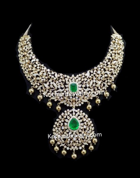 Close Setting Look In Open Setting Diamond Necklace Closed Open Setting Diamond Necklace, Open Close Setting Diamond Jewellery, Open Setting Diamond Necklace, Diamond Jewlery, Uncut Diamond Necklace, Diamond Necklace Indian, Diamond Gold Earrings, Wedding Jewellery Designs, Indian Diamond Jewellery