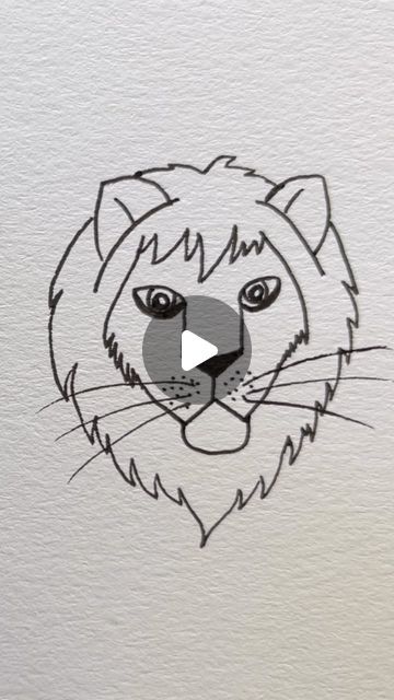 How To Draw Lion King, Lion Painting For Kids, Lion Family Drawing, Lion Painting Easy, How To Draw A Lion, Lion Easy Drawing, Cute Lion Drawing Easy, Lion Drawing For Kids, Simple Drawings Step By Step