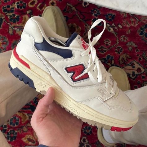 550 Aime Leon Dore, Mens Red Shoes, Mens Fashion Week Street Style, Aime Leon Dore, Shoe Wishlist, Fresh Shoes, Shoe Inspo, New Balance Sneakers, Swag Shoes