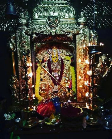 Image may contain: 1 person, indoor Durgamma Photos, God Lakshmi, Lord Durga, Durga Devi, Shakti Goddess, Hindu Statues, Durga Images, Goddess Durga, Goddess Decor