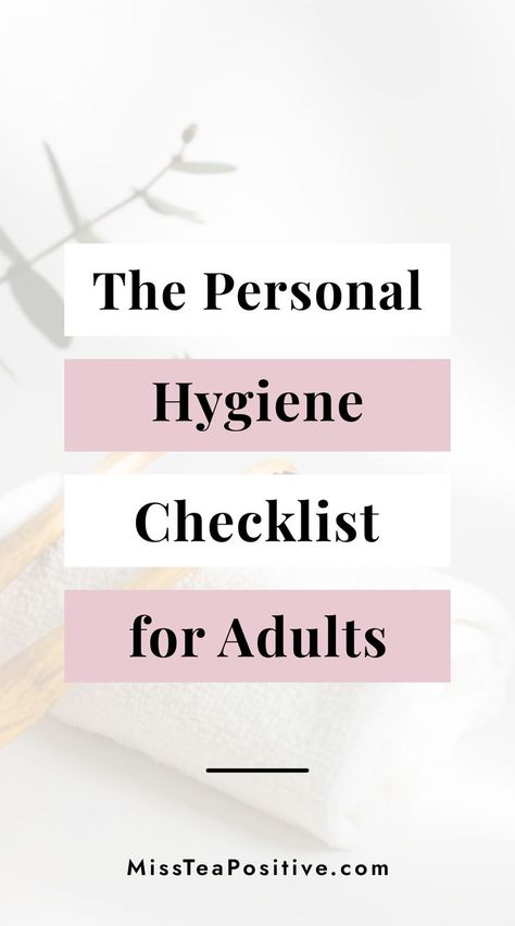 What is the importance of health and hygiene? How to maintain basic personal hygiene? Here is a daily personal hygiene checklist for adults! In this checklist you will find good grooming tips for men and products essentials list, hygienic activities that teach you how to improve your personal hygiene and create a routine for women and how to have good hygiene with numerous girl life hacks. Personal Hygiene Routine For Women, Personal Grooming Women Routine, Good Grooming And Personal Hygiene, Hygiene Products List For School, Must Have Hygiene Products, Girly Essentials List, Basic Self Care Checklist, Grooming Checklist For Women, Hygiene List For Women