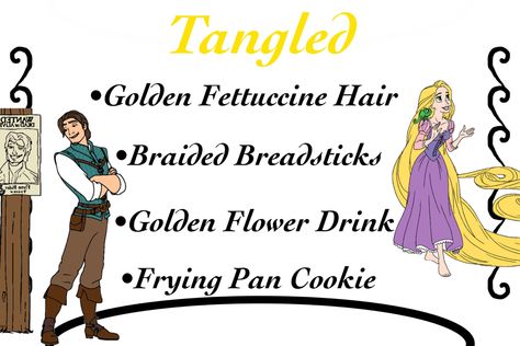 Recipes For Boyfriend Dinner, Disney Movie Night Dinner Tangled, Disney Themed Date Night Ideas, Tangled Date Night, Disney Dates At Home, Disney Movie Date Night Envelopes, Disney Dinner And Movie Night Cards, Disney Date Night Cards Tiktok, Disney Movie Night Cards