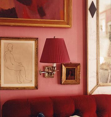 Pink And Red Room, Pastel Interior, Red Room, Pink Home Decor, Hotel Interiors, Pink Interior, Pink And Red, Atlanta Georgia, Interior Inspo