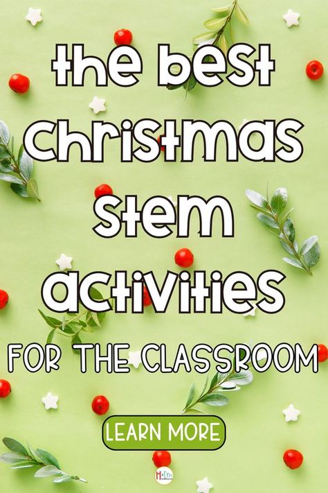 Get into the holiday spirit with our 4 fun Christmas and holiday themed STEM activities! These hands-on projects are perfect for class science time and holiday class parties. Ignite your child's curiosity and creativity this festive season. Check it out! Holiday Stem Activities Elementary, Christmas Tree Stem Activities, 3rd Grade Holiday Activities, Christmas Stem Activities Elementary, Christmas Stem Projects, 3rd Grade Christmas Party, Holiday Stem Activities, Christmas Stem Challenge, Stem Activities Elementary