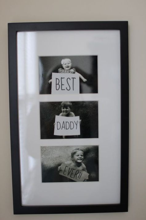 Father's Day DIY photo gift idea Cool Fathers Day Gifts, Diy Father's Day Gifts, Father's Day Diy, Fathers Day Presents, Cadeau Diy, Dad Day, Fathers Day Crafts, Gifts For New Dads