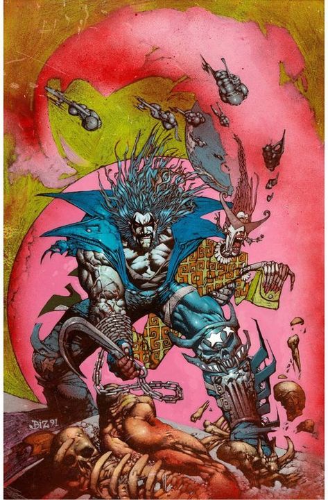 Simon Bisley, Heavy Metal Art, Arte Dc Comics, In Your Face, Comic Book Artists, Dark Ages, Comic Artist, Tgif, Art Auction