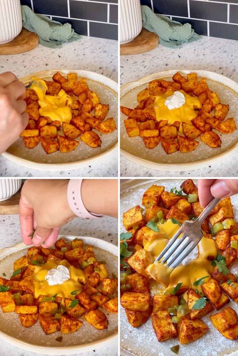 Taco Bell Air Fryer, Copycat Taco Bell Potatoes, Taco Bell Potatoes Air Fryer, Loaded Potato Griller Taco Bell, Potato Tacos Air Fryer, Cheesy Fiesta Potatoes Taco Bell, Taco Bell Potato Soft Taco, Taco Bell Potatoes Copycat Recipes, Taco Bell Empanada Recipe